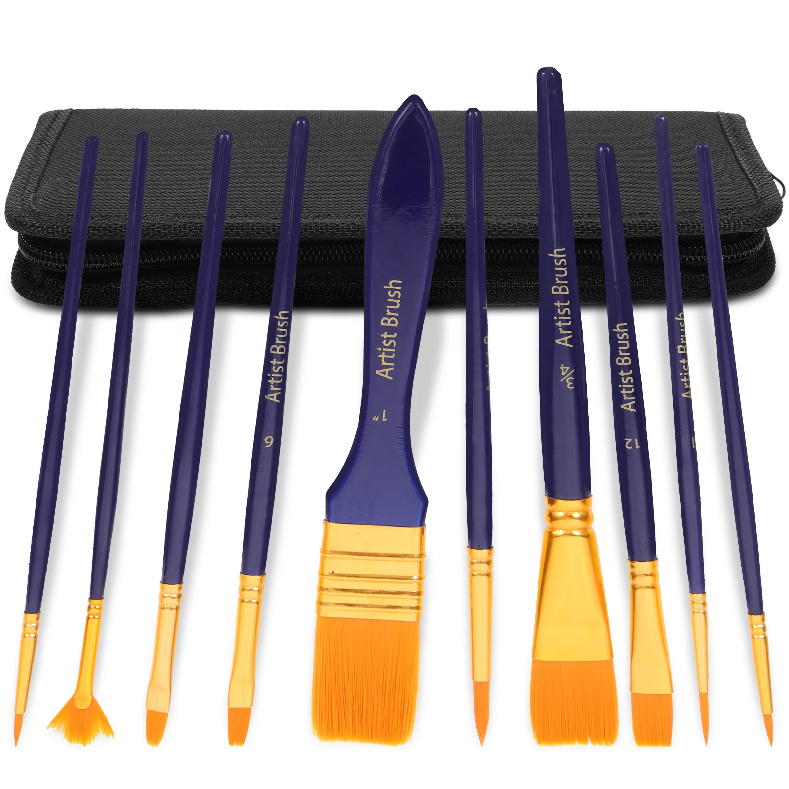 

Paintbrush Oil Set Watercolor Pens Daily Artist Gouache Blue Professional Painting