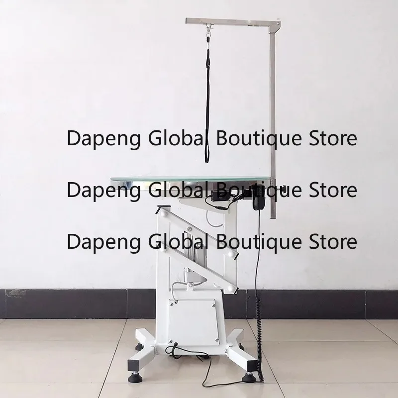 PET Air Lifting Pet Trimming Workstation Built In LED Light Household Pet Beauty Cleaning Bench