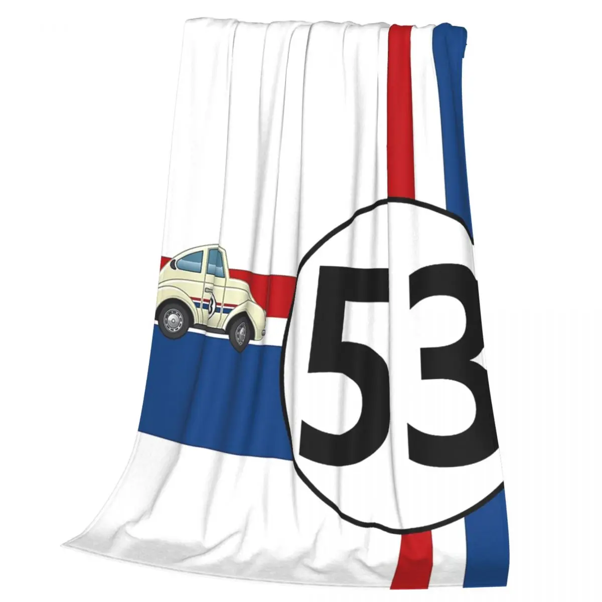 Herbie Number 53 Blankets Soft Warm Flannel Throw Blanket Bedding for Bed Living room Picnic Travel Home Sofa