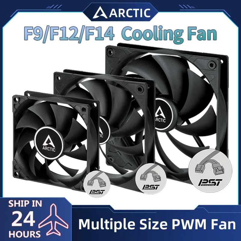 

ARCTIC F12 PWM PST Case Cooling Fan 9/12/14cm Thin and Light Simplicity 12V 4Pin CPU Cooling Fan Serializable Cooling Ventilador