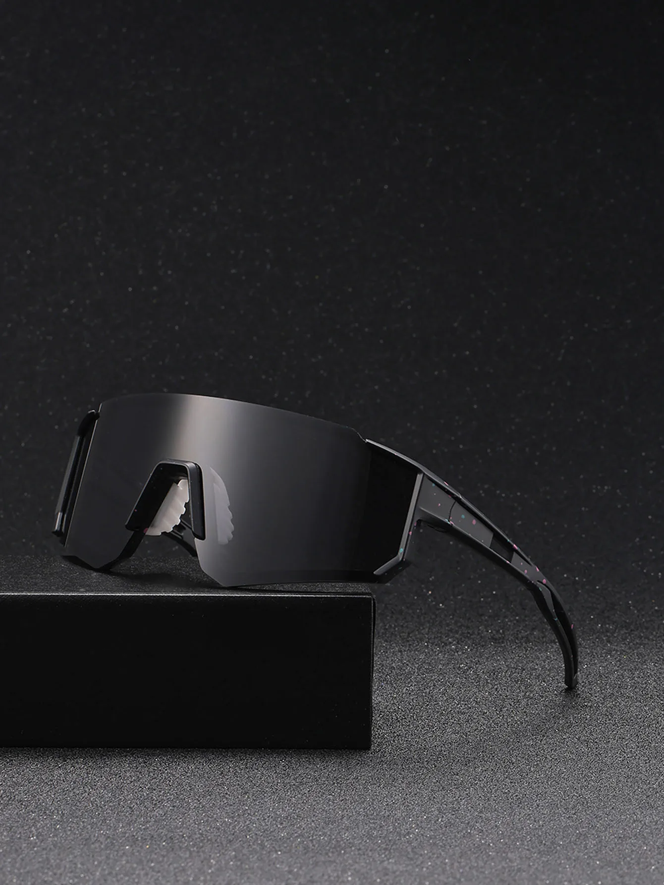 Unisex-Fahrradschutzbrille, Outdoor-Sport, trendige Brille, Farbblock, Street-Style, geeignet für alle Jahreszeiten