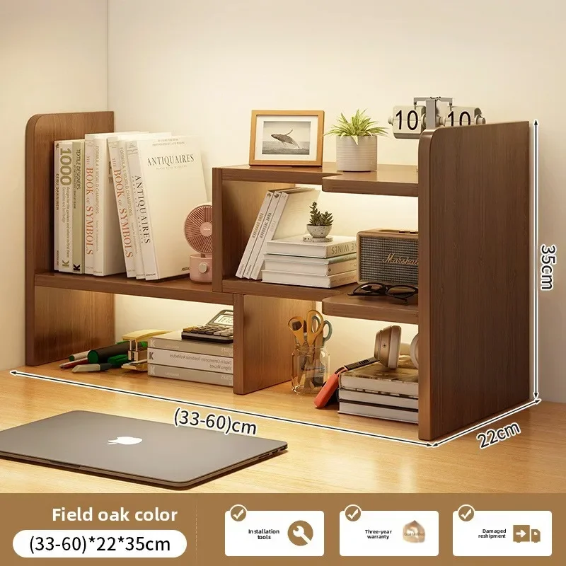 Bookshelf Retractable Shelf Dormitory Desk Recommended Durable Small Bookcase Corner Storage Finishing Racksturdy And Durable