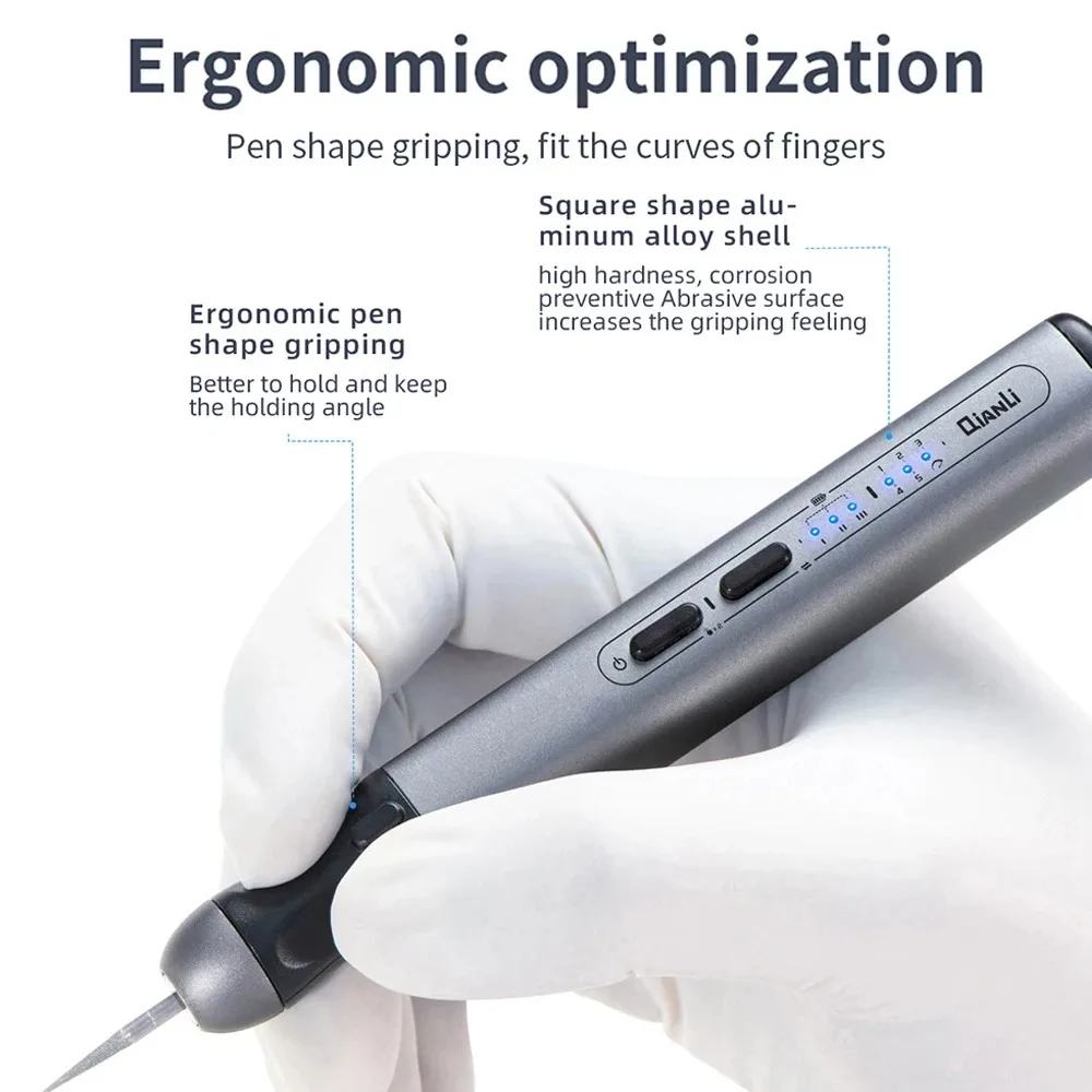 DIY Grinder Qianli Intelligent Electric Polishing Pen For Phone IC Chip Sharpening Face Lattice Drilling Carving Disassembly