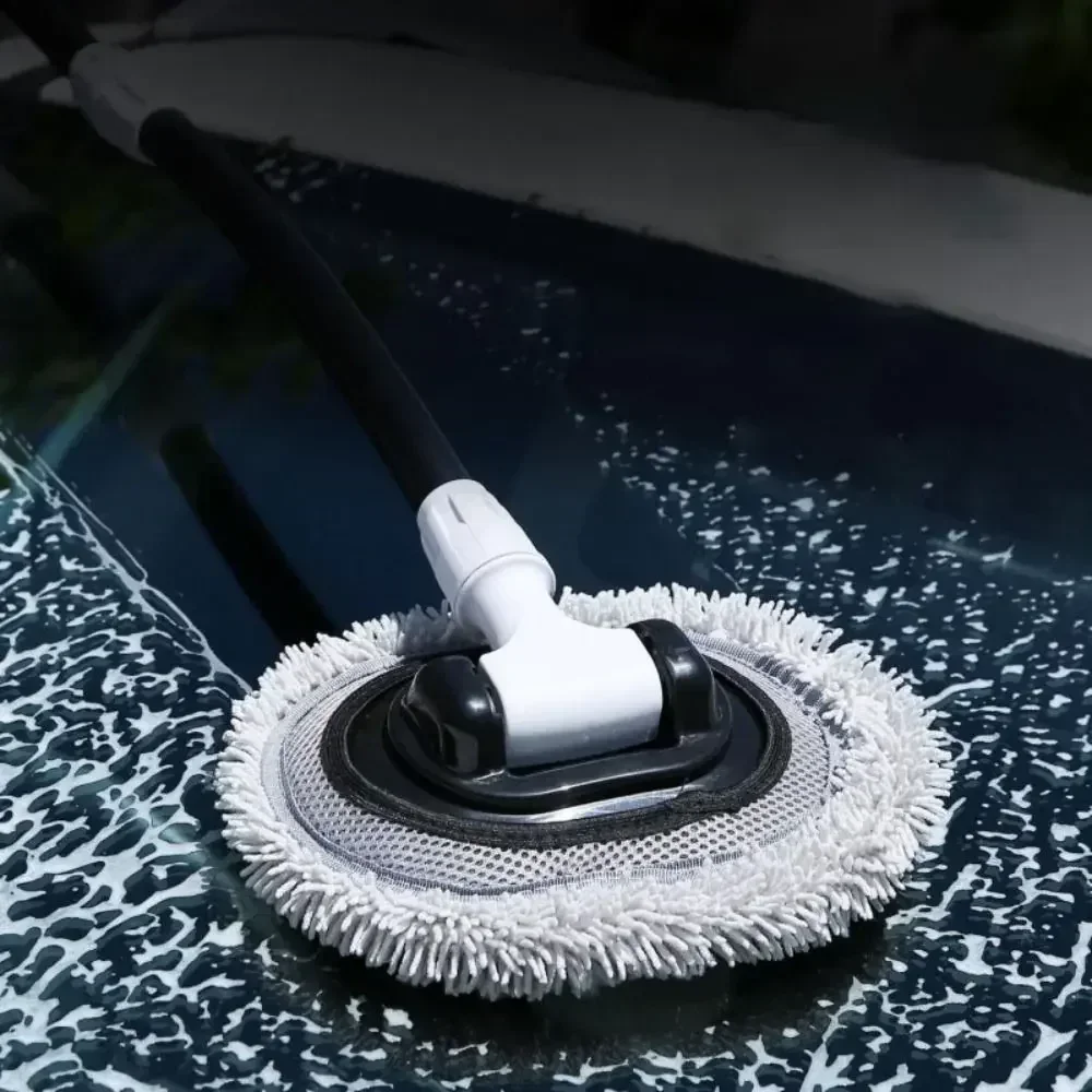 Car Cleaning Brush Car Washing Mop Scratch-Free Motorcycle Brushes With 3 Section Telescopic Rod Design Car Accessories