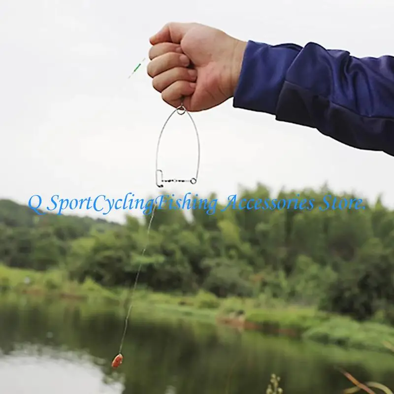 

31KC Stainless Steel Spring Loaded Ice Fishing Hook Trap Automatic Fish Hook Device