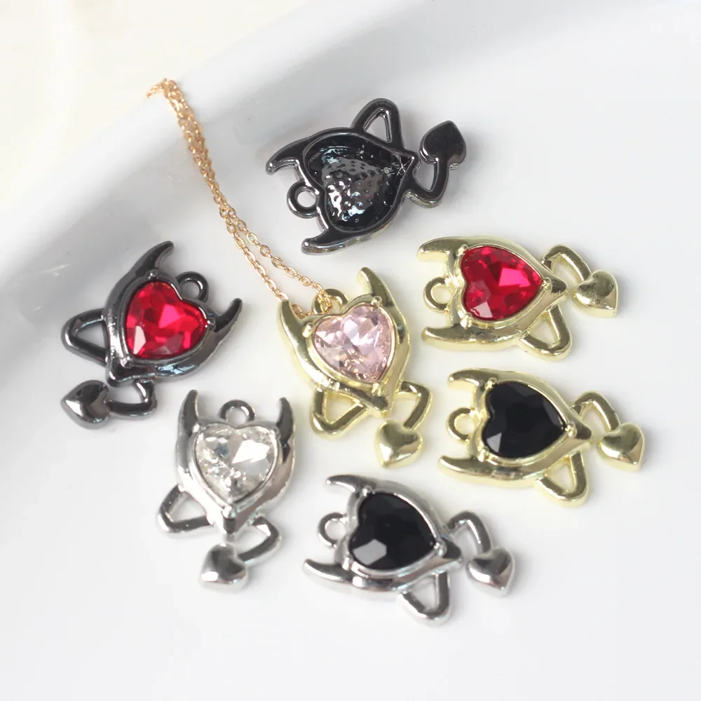 

Zinc Alloy Rhinestone Charms for DIY Necklaces Accessories 10 Pieces/Lot Jewelry Making Supplies