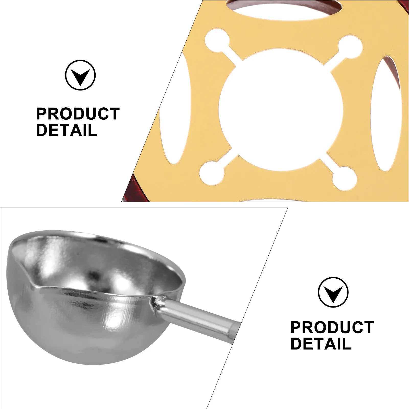 

1 Set Sealing Furnace Portable Diy Stove Spoon Hollow Bottom For Wax Warmer Melting Spoon Sealing Wax Warmer Practical