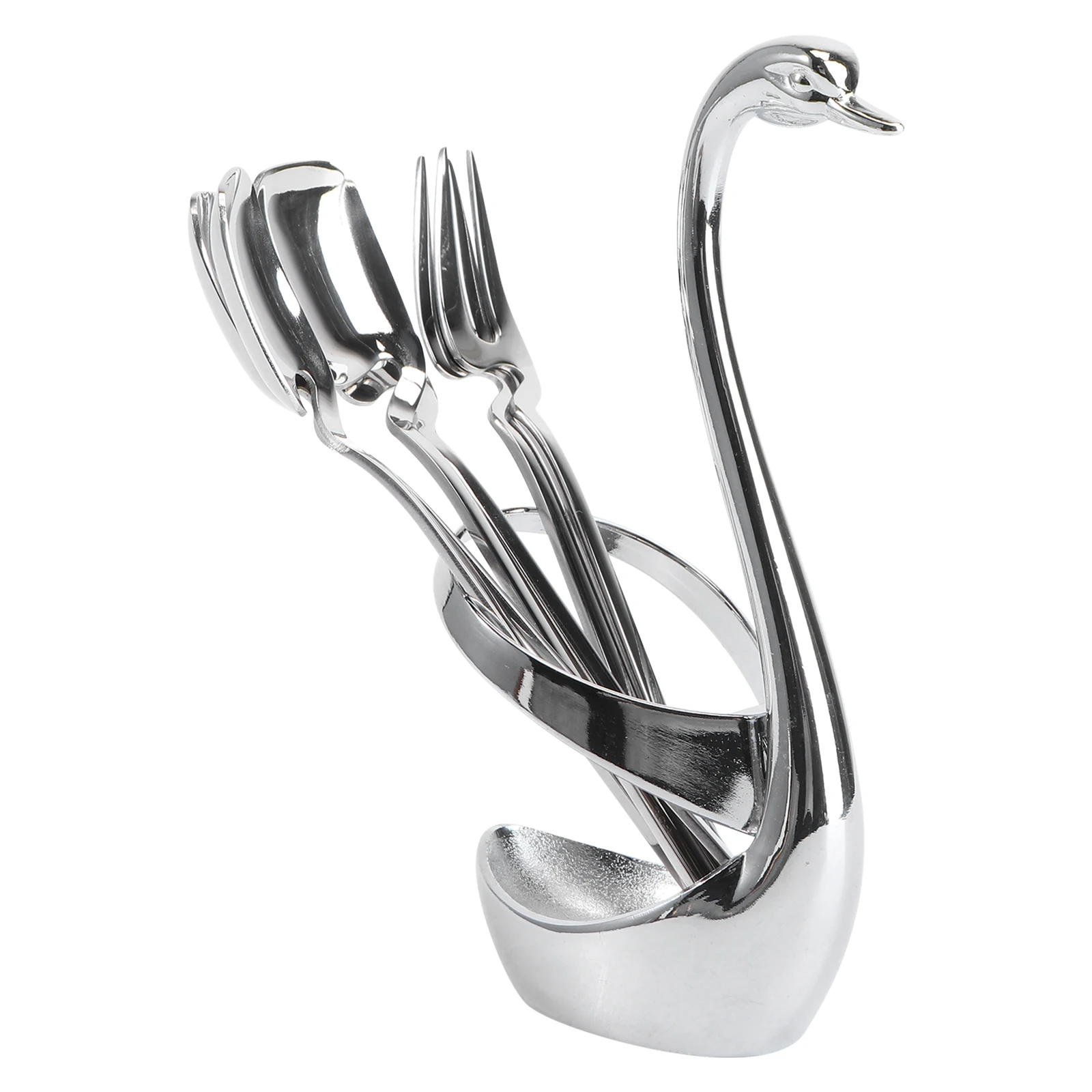 

fork holder spoon holder holder swan fork and spoon holder swan dinnerware holder