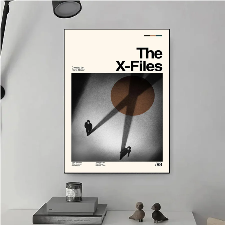 

Poster Prints The X-X-Files Tv Series Retro Classic Vintage Minimalist Wall Art Picture Canvas Painting Living Room Home Decor