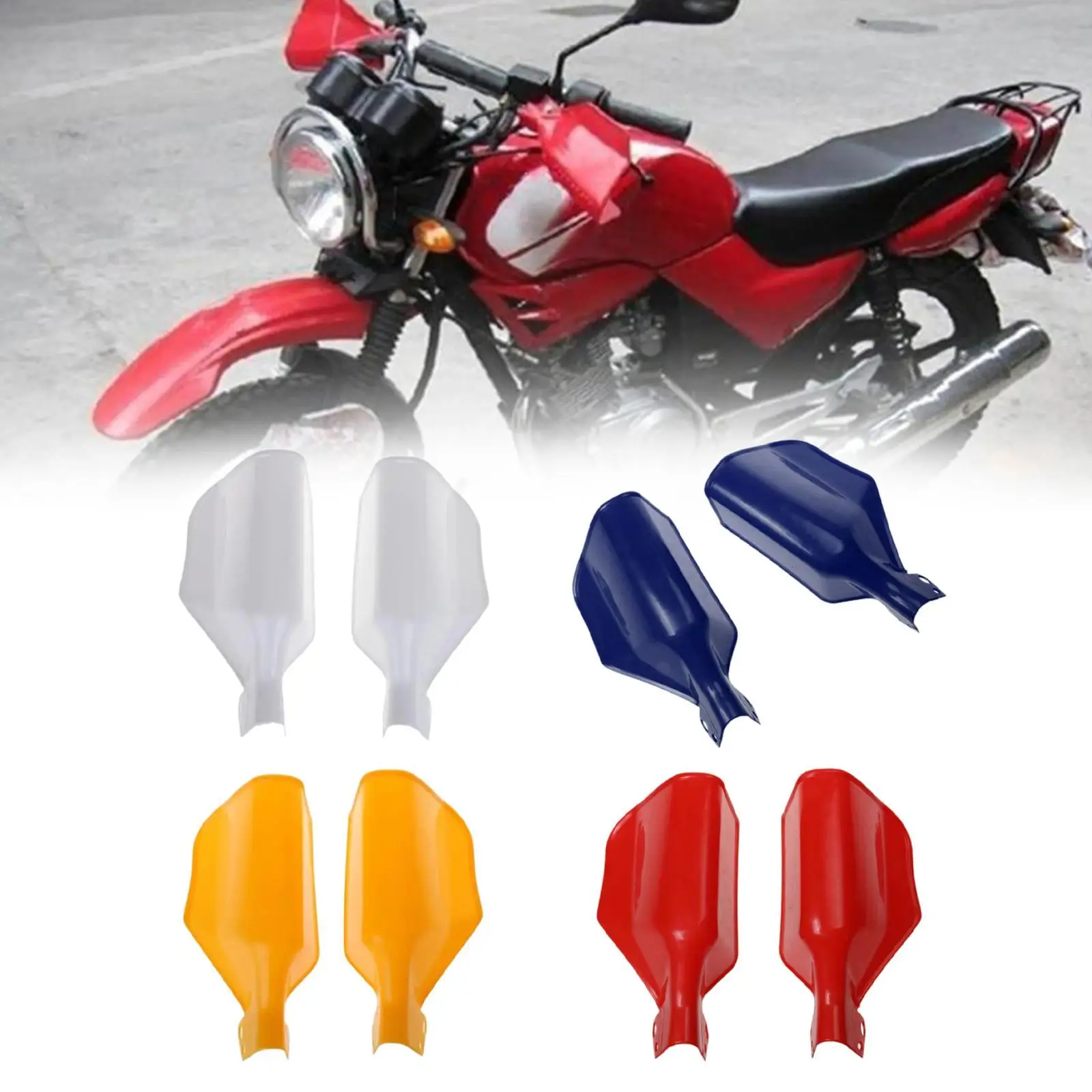 

2x Motorcycle Hand Guards Windproof Hand Protection Gear Outdoor Motorbike