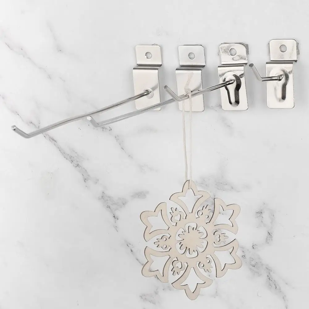 5Pcs Home Convenient Hang Fits Panel Holder Storage Racks Retail Shop Peg Goods Shelf Display Hooks