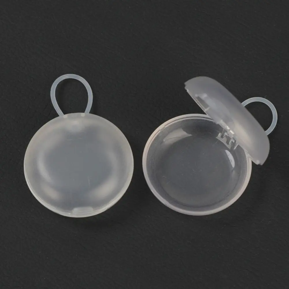New Plastic Soundproof Earplug Box Round Shape Mini Mini Earplug Case Sleeping Earplug Organizer Jewelry Organizer