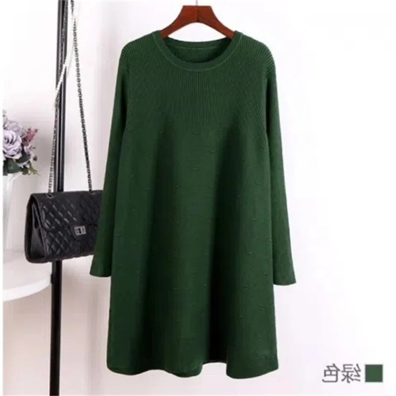 Women Autumn Winter Sweater Pullover New Solid O-neck Long Sleeve Loose Knitted Sweater Female Jumper Top Pregnant Women Sweater