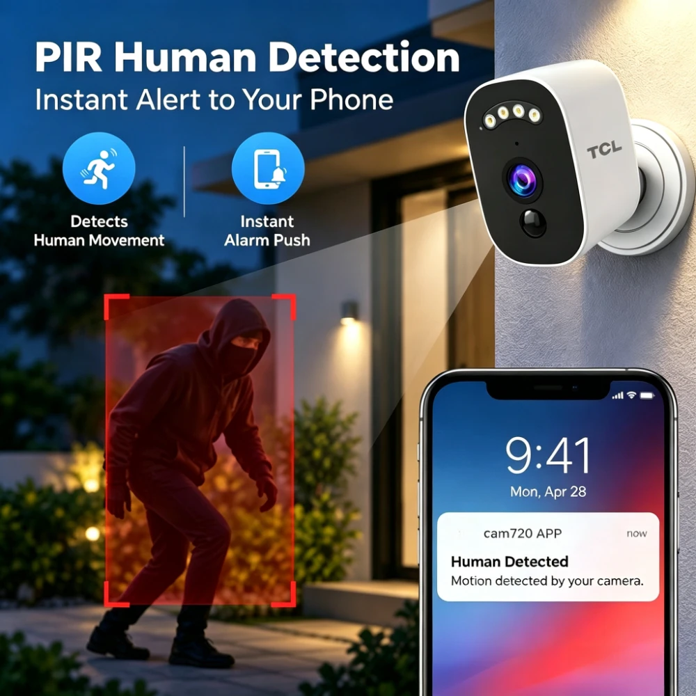 TCL製、ワイヤレス屋外用セキュリティカメラ、3K、5MP、 - Eufy Camera E220 のレビューと価格