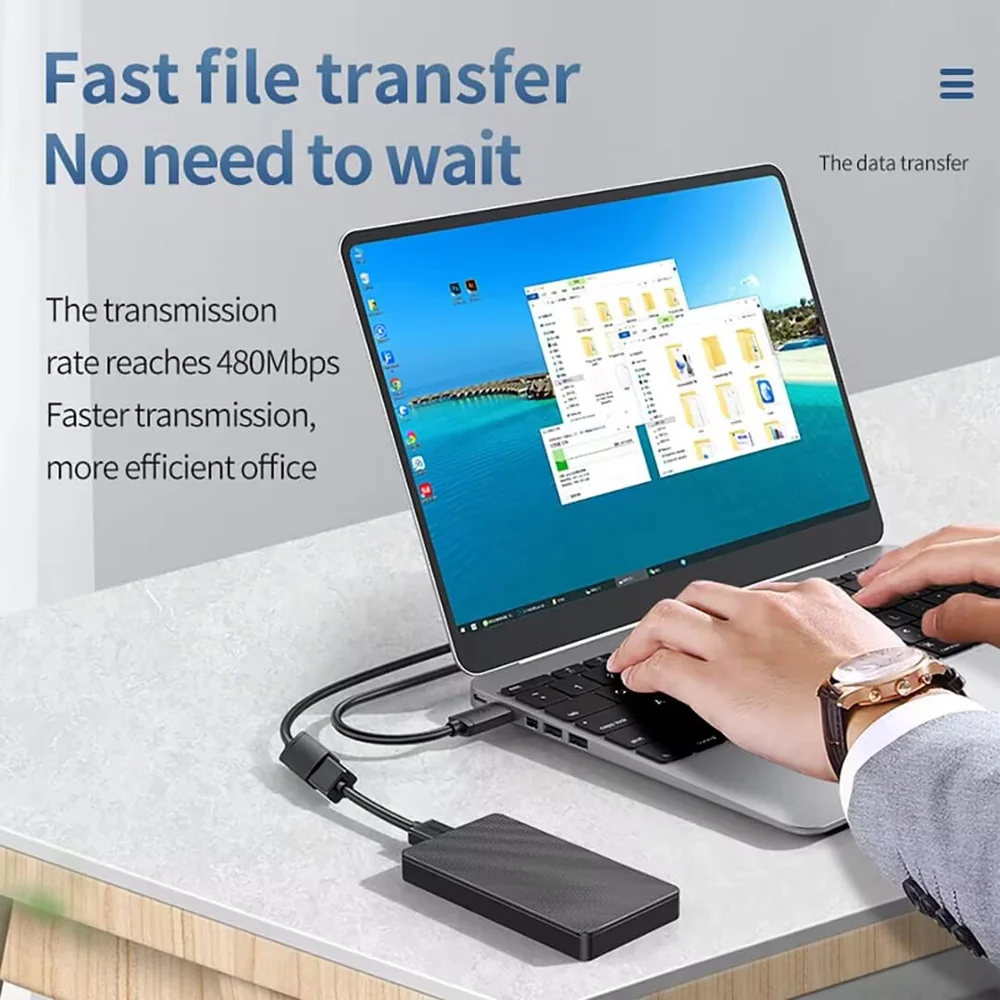 ZOGUO-USB A macho para fêmea cabo de extensão, USB 2.0, cabo adaptador, 480Mbps, webcam, câmera, telefone, hub USB, mouse, teclado, impressora