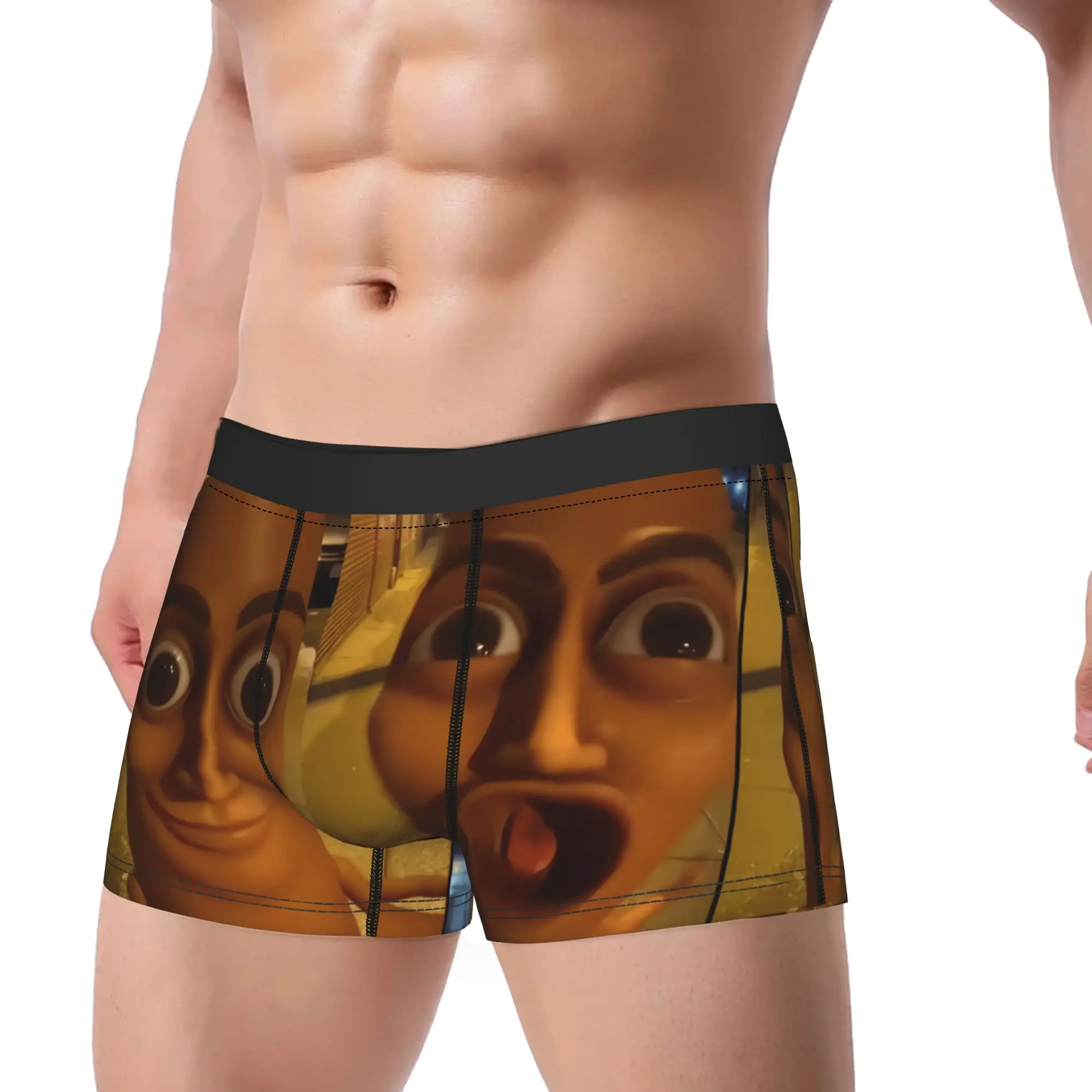Tung Tung Tung Sahur Triple T Unhinged Meme Brainrot Underwear Men Boxer Brief Comfortable Boxershorts Oversize Underpants