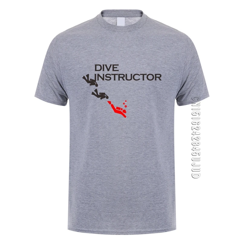 Funny Scuba Diving Dive T Shirt Men Cotton O Neck Dive Instructor T-shirts Man Clothing Tops