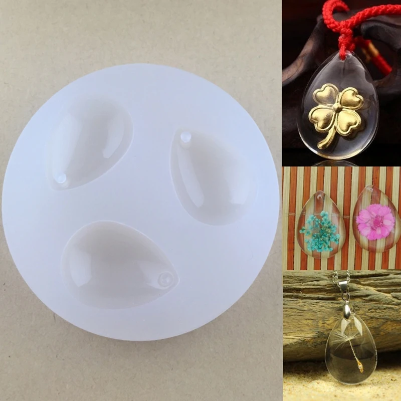 E15E Silicone Water Drop Mold Resin Casting Mold For Birthday Party Jewelry