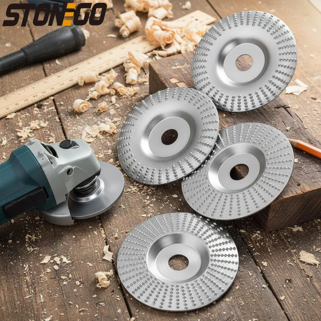 

STONEGO Диск для шлифовки дерева, для угловой шлифовальной машины, для резьбы по дереву, шлифовки стали, изогнутый, плоский, скошенный, инструмент для шлифовки
