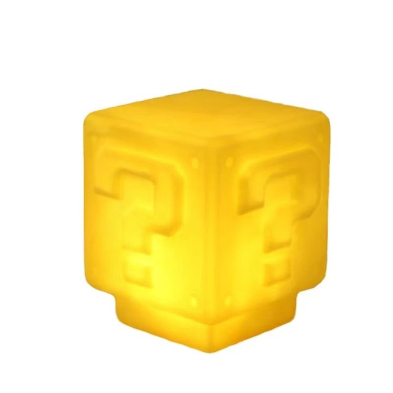 Anime Bros Znaki Interrogaacyjne Super Gwiazda Figurki Zabawki Grzyb Koopa Troopa LED USB Ładowanie Lampka Stołowa Światła Model Lalki Prezent