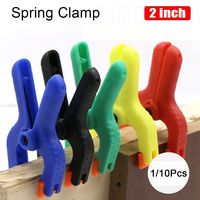 1Pc/10Pcs Woodworking Tools Spring Clamp Plastic DIY Hand Vise Nylon Toggle 2 inch Joinery Clips Woodwork Immobilization Collet