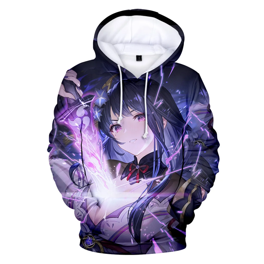 Fashion Genshin Impact Raiden Shogun 3D printed Hoodies Sweatshirts Boys/Girls Fashion Sweatshirt Adult Child Casual Pullovers