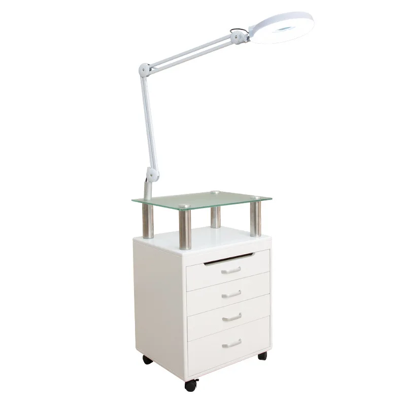 Multifunctional Nail And Tattoo Storage For Beauty Salons, Three-tier Mobile Storage Rack, Hair Salon Mobile Cart