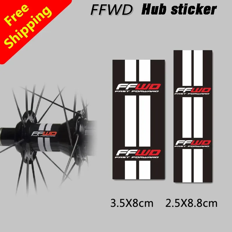 MTB Road Bike Bicycle Wheels Hubs Stickers for FFWD Vinyl Waterproof Sunscreen Antifade Front And Rear Hubs Decals