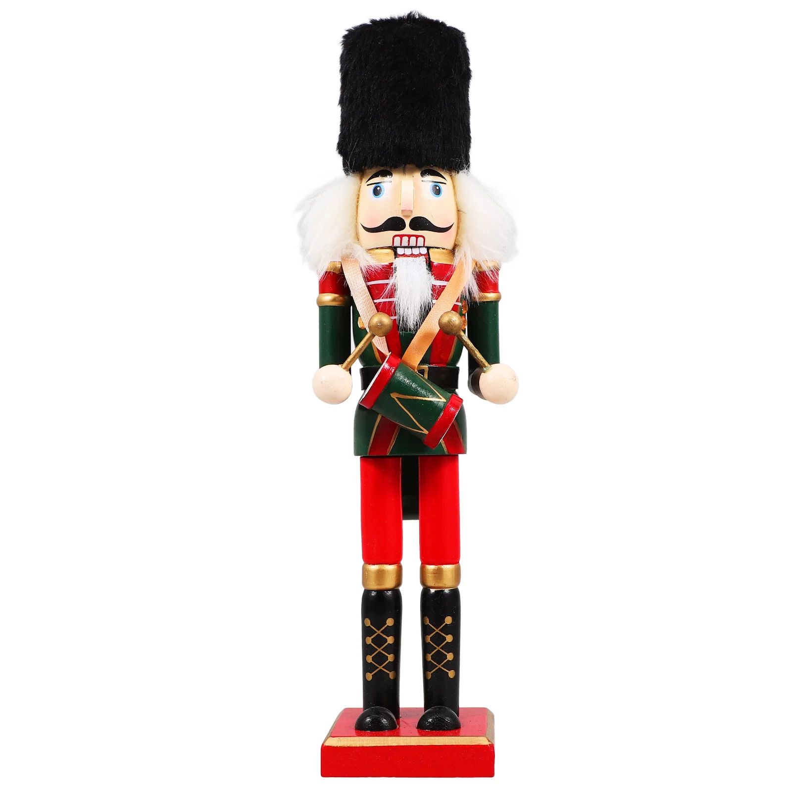 

Festival Nutcracker Decoration Wooden Xmas Ornament Christmas Home Decor Holiday Desktop Display Craft Festive Interior Design