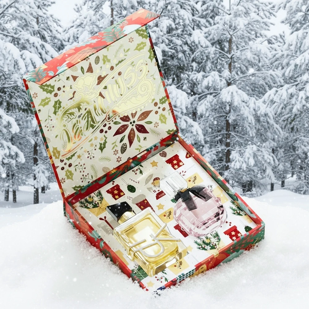 Perfume Gift Box Set 2X50Ml  Floral Scent Lasting Fragrance Pheromone Eau De Parfum High Quality Gift for Women Perfumes Spray