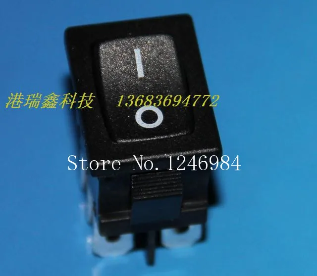 [SA]Power switch JEC Rocker black boat six foot two tranches switching toggle JS-606Q-B2--50pcs/lot