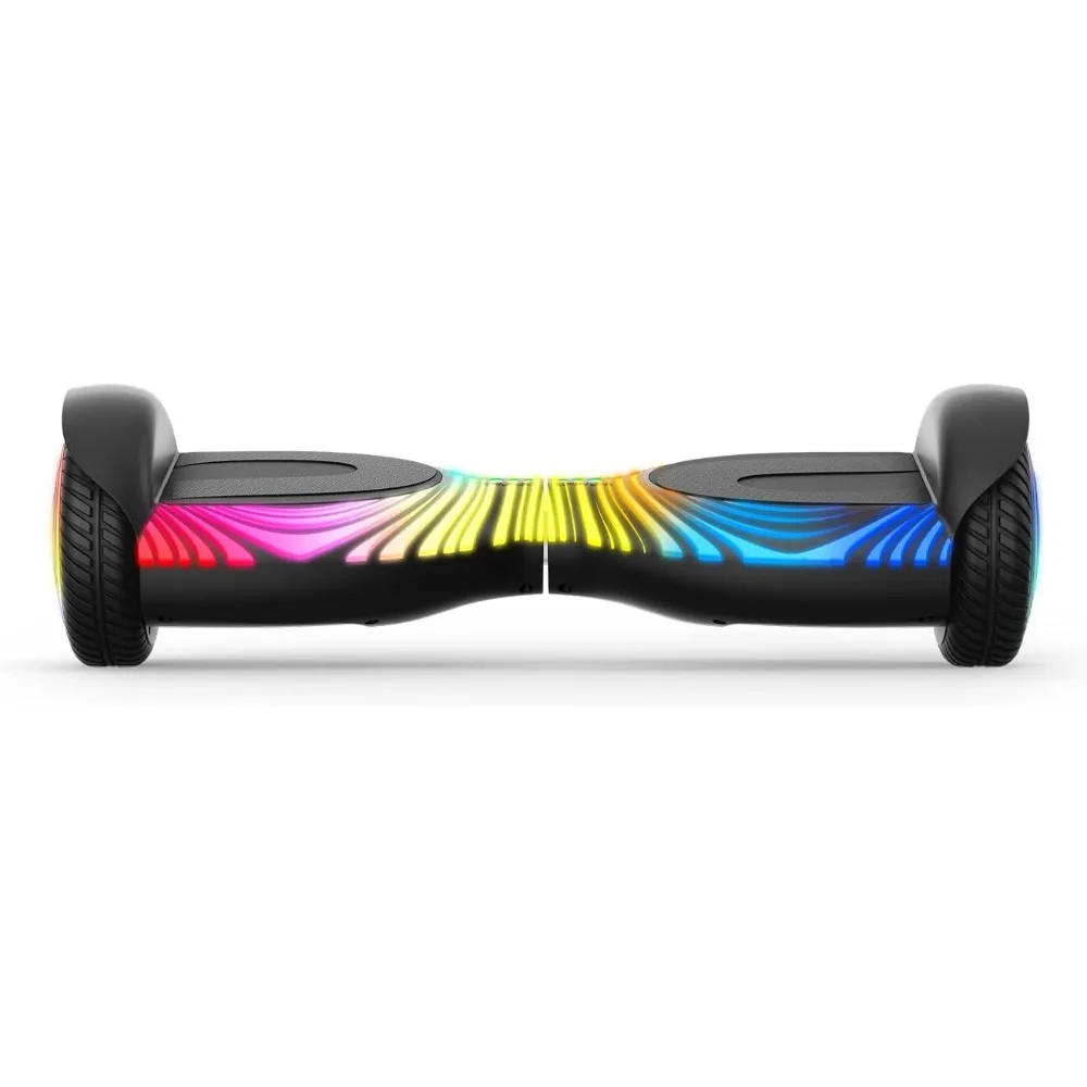 J Beat All-Terrain Hoverboard | Top Speed of 10 mph | Range of Up to 7 Miles| Light-Up Wheels | Active Balance Technology, Black