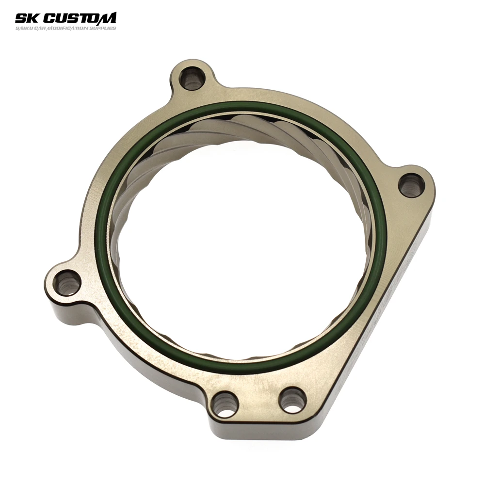 CUSTOM Aluminum 76mm Throttle Body Spacer For Audi A5 A6 A7 A8L Q5 Q7 S5 3.0T Intake Manifold