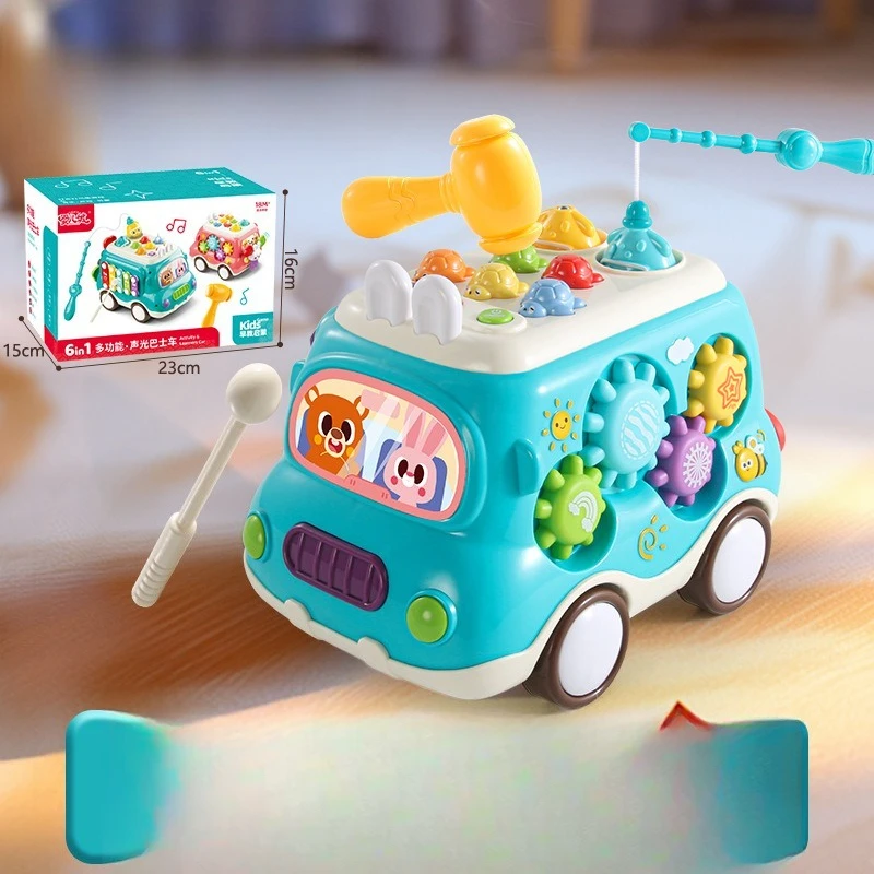 ألعاب صوتية للأطفال التعليم المبكر، حافلة موسيقية متعددة الوظائف، لغز البيانو، لعبة تفاعلية بين الوالدين والطفل، لعبة أطفال