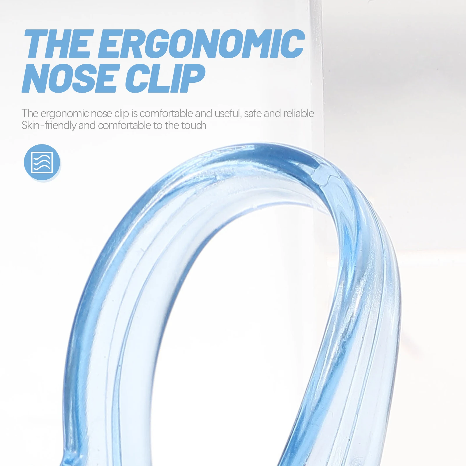 

3 pcs Swimming Clip Kids Silicone Nose Plug Adult Anti-Choking Water Sturdy Skin-Friendly Non-Skid For Children Adults Reusable