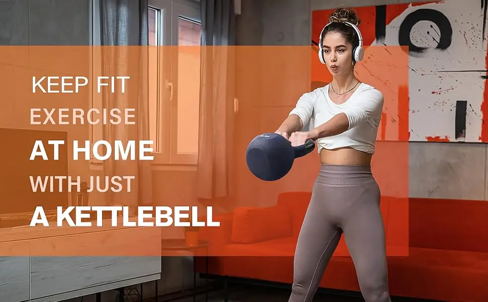 Neoprene Coated Solid Cast Iron Kettlebell
