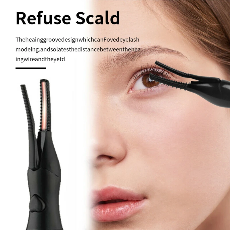 1/2PCS Simple Operation Heated Eyelash Curler Anti-scald Eyelash Curling Tool Digital Display Temperature Control