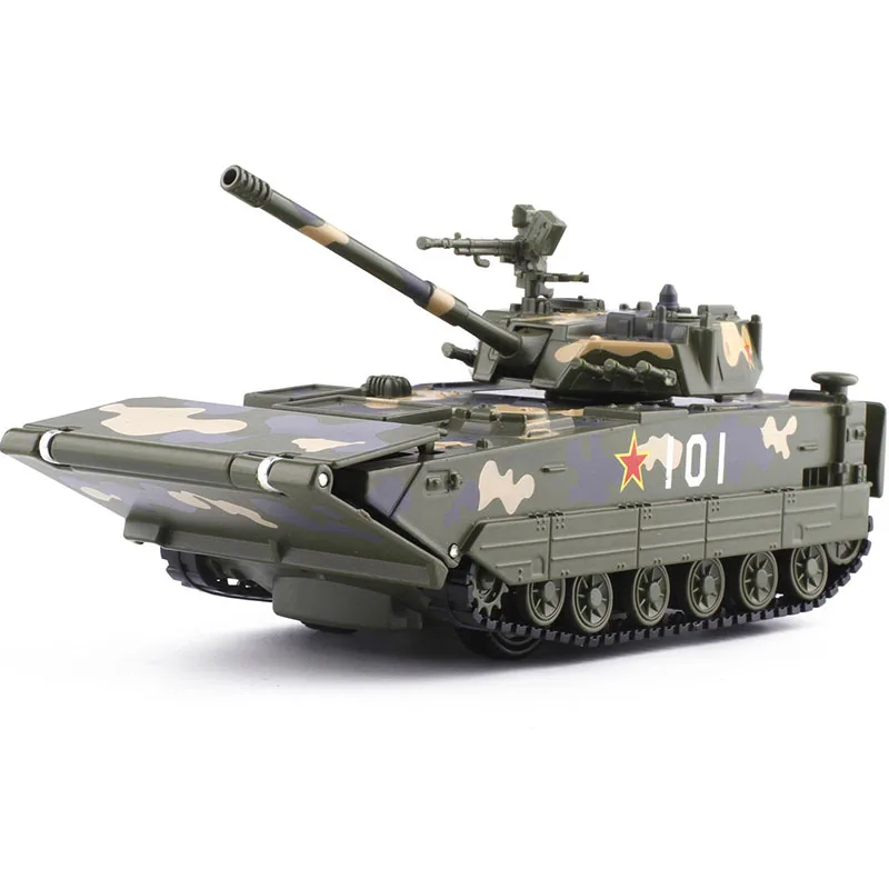 

Toy Vehicle Military Tank Model with light and sound Alloy tank model toys Tank assault vehicle car model