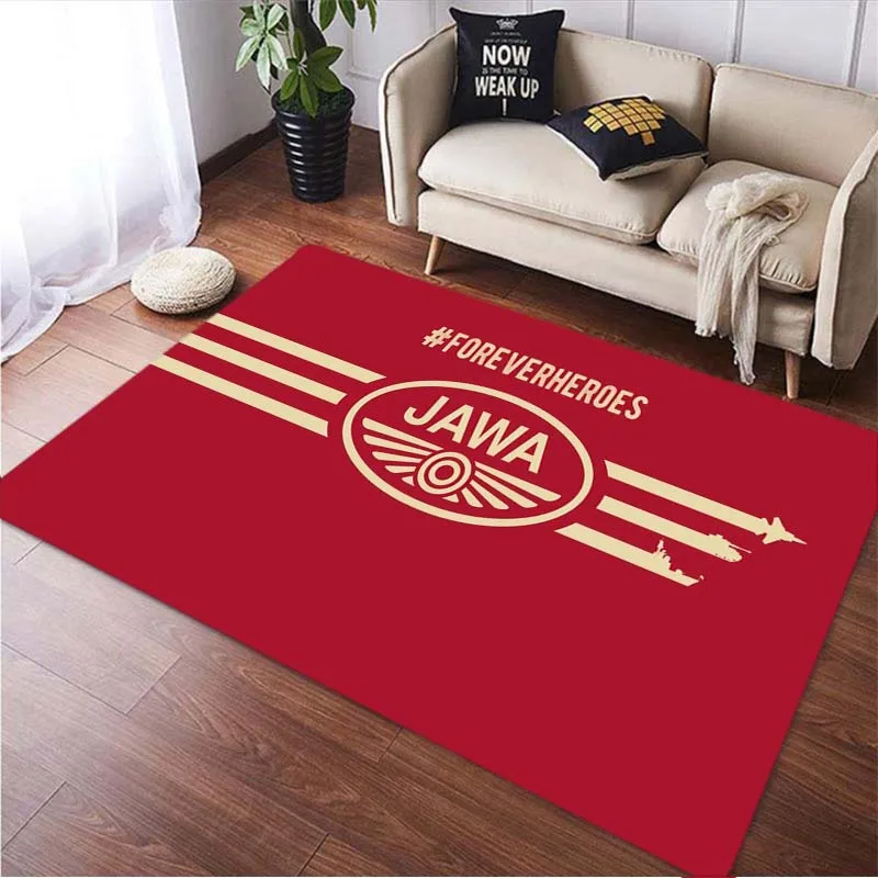 Java Motorcycle Icon Print Bedroom, Living Room, Square Carpet Floor Mat  carpets for living room rugs for bedroom carpet rug