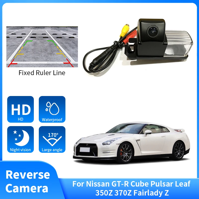 HD Car Rear View Reverse Parking Camera For Nissan GT-R Cube Pulsar Leaf 350Z 370Z Fairlady Z Night Vision Waterproof