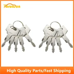 10pcs Heavy Equipment Key 17001-00019 H806 Fits For Takeuchi Excavator