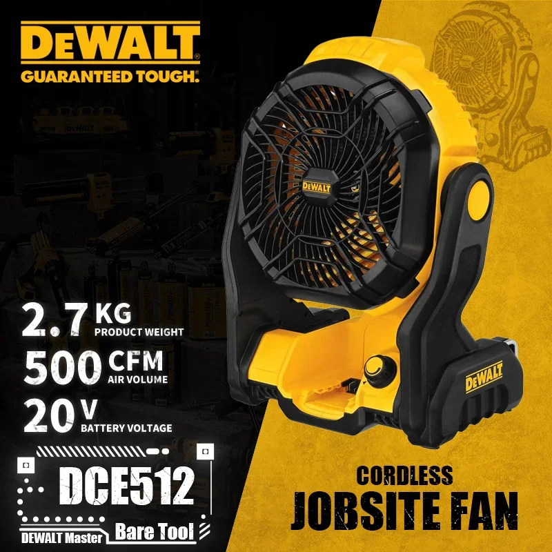 DEWALT DCE512 Cordless Jobsite Fan 20V Lithium Power Tools 500CFM Bare Tool