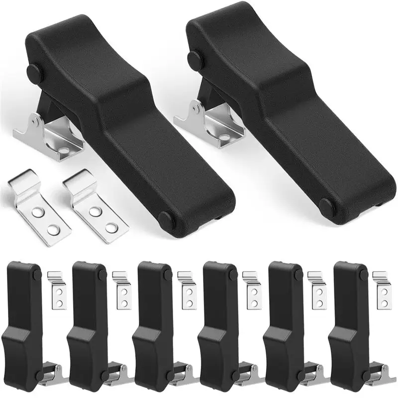 2026 HOT Flexible Rubber Draw Latch, 8 Pcs Front Storage Rack Latch For Cooler, Boat Compartment Cargo Box With Keeper