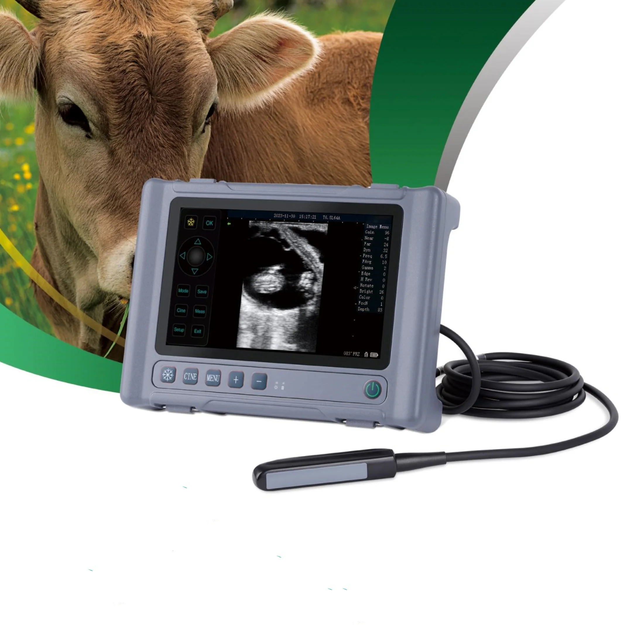 

Ce Certified Vet Best Price Portable Ultrasound Wireless Veterinary Instrument Veterinary Ultrasound Scanner for Cattle V10