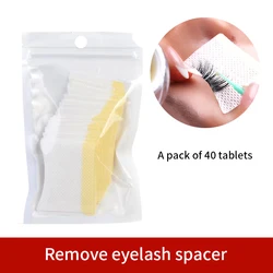 40Pcs/bag Eyelash Cotton Disposable Eyelash Extension Patch Sticker For Removing Eyelashes Eye Pads Patches For Makeup Tool