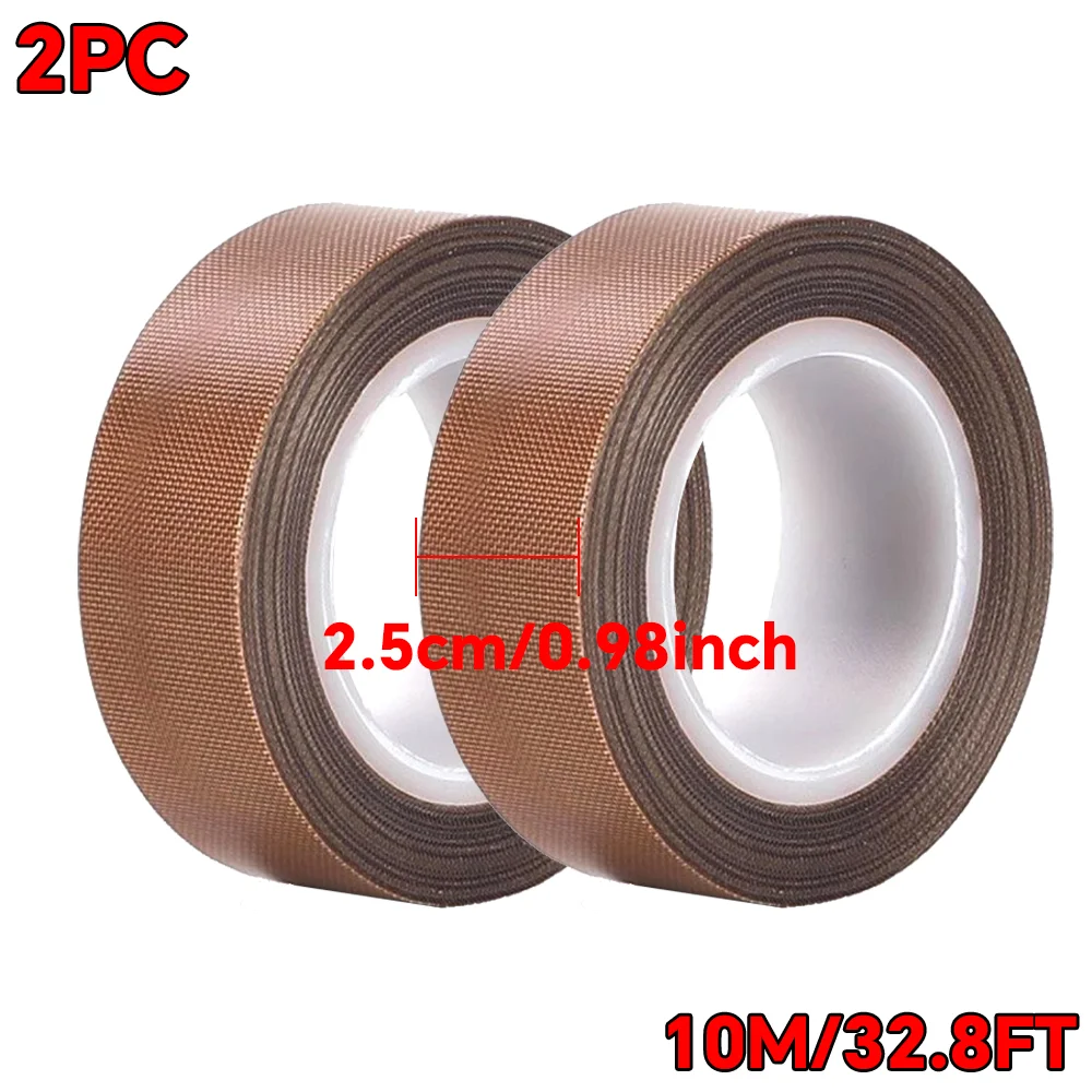 Hochtemperaturbeständiges Klebeband, 300 Grad, PTFE-Tuch, Wärmeisolierung, selbstklebendes Dichtungsband, 10 m Länge