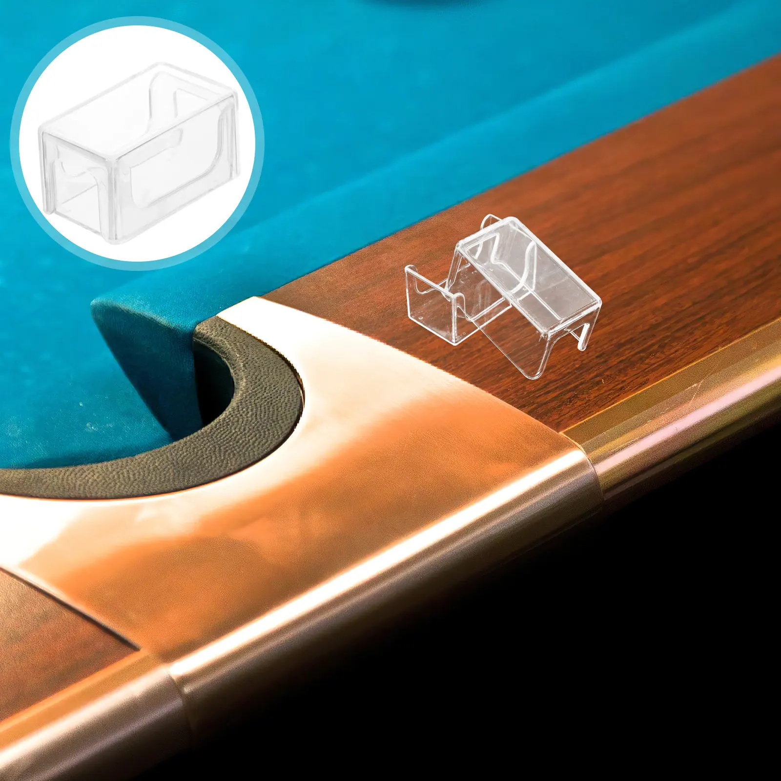 

3Pcs Transparent Acrylic Billiard Chalk Holder Portable Cube Pool Cue Chalk Storage Case Snooker Accessories Snooker Accessories