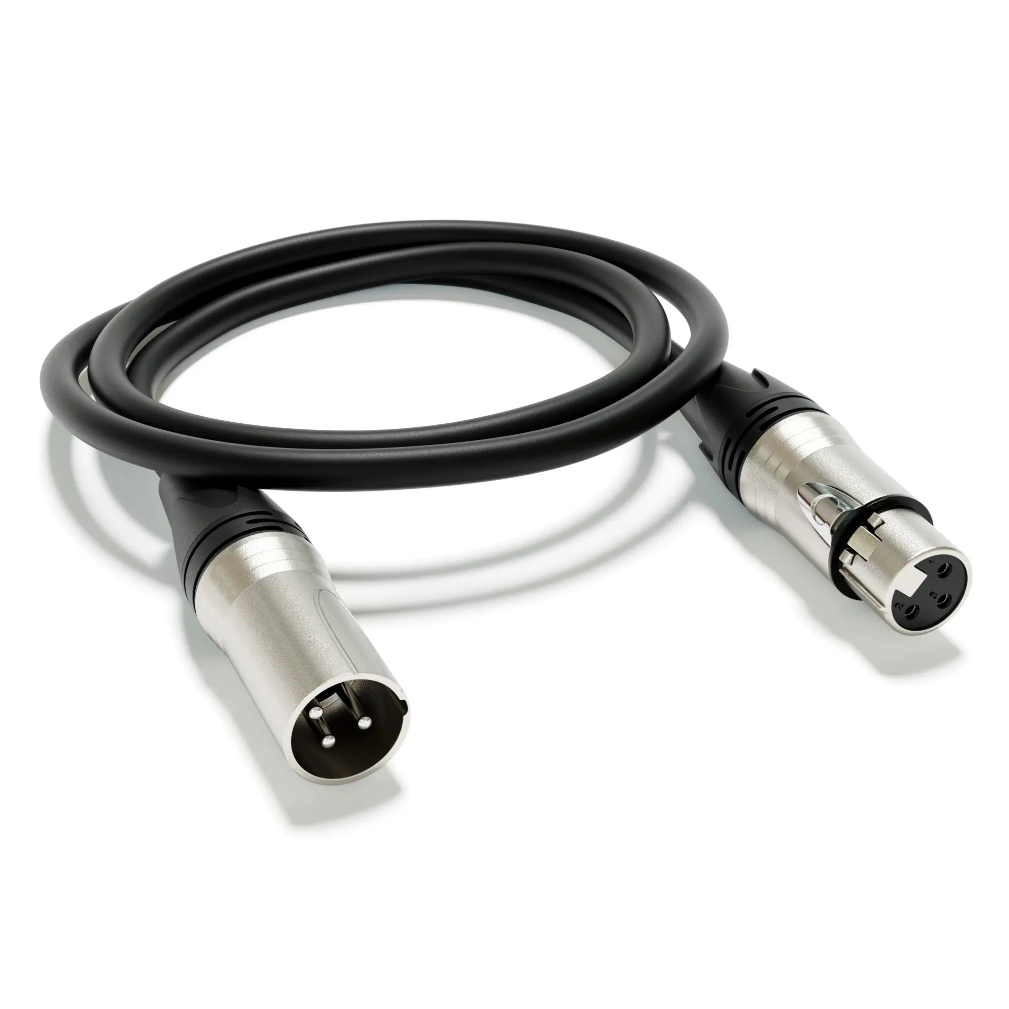 ExcelValley - XLR-verlengaudiokabel 3-pins XLR mannelijk naar vrouwelijk voor microfoonmixer Synthesizer opname van muziekinstrumenten