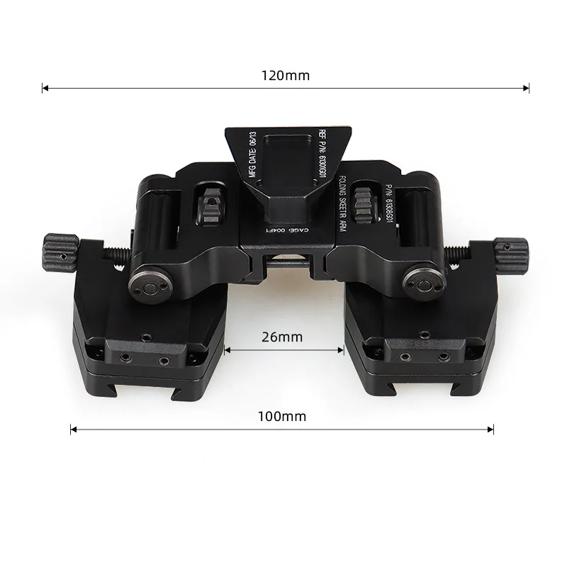 KATASOM-Professional anodizado Aircraft Suporte de alumínio para caça, Capacete Ponte, Night Vision Mount, NVG Bulletproof Bridge, PVS-14