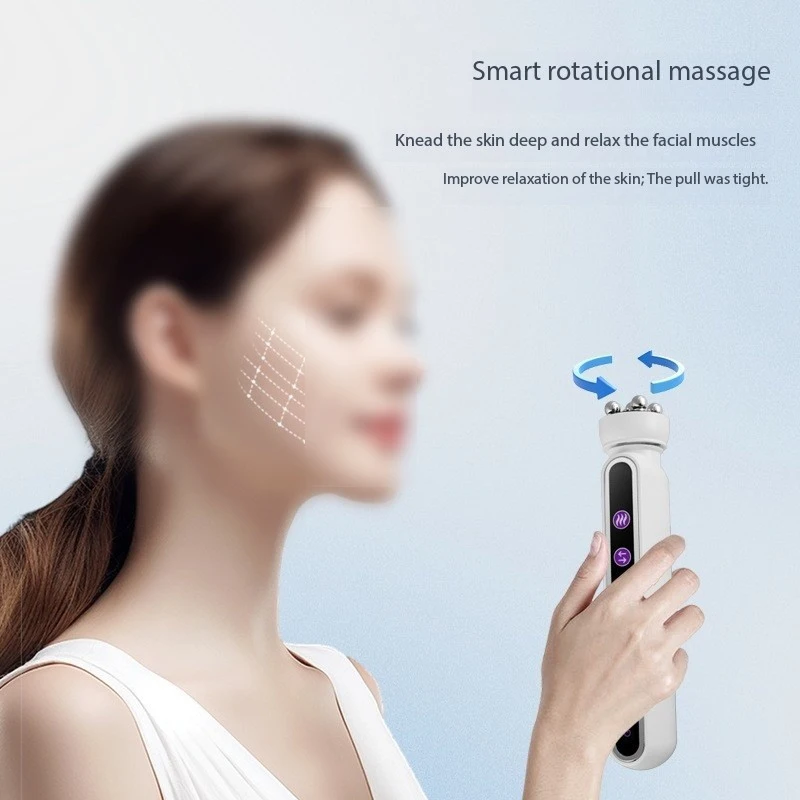 Dispositif de rotation thermique pour le visage, dispositif de beauté EMS, dispositif de Massage par Absorption, hydratant et raffermissant par microcourant